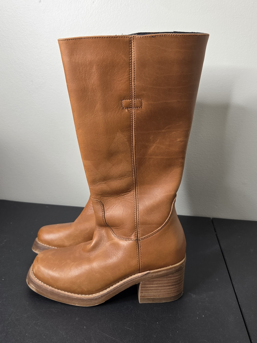 Dingo Vagabond Tan Leather Knee High Boots